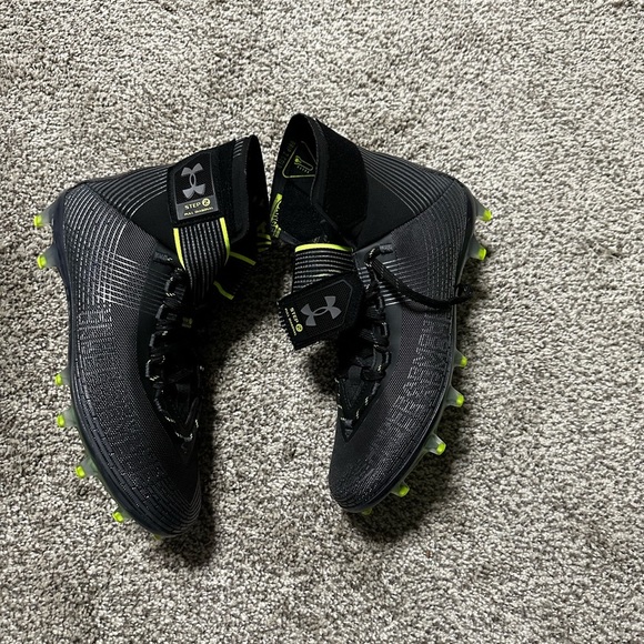 🛍️soldUnder Armor Highlight MC Black Football Cleats Size 9 - Picture 7 of 12